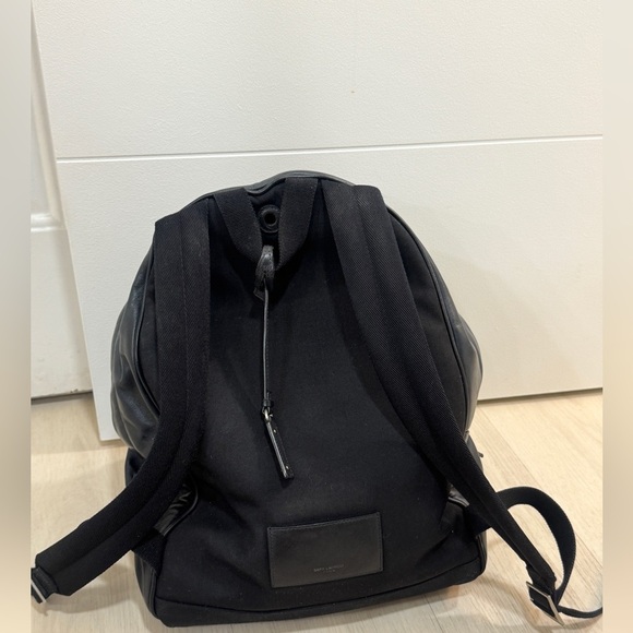 Saint Laurent Black Leather Backpack - Picture 3 of 6